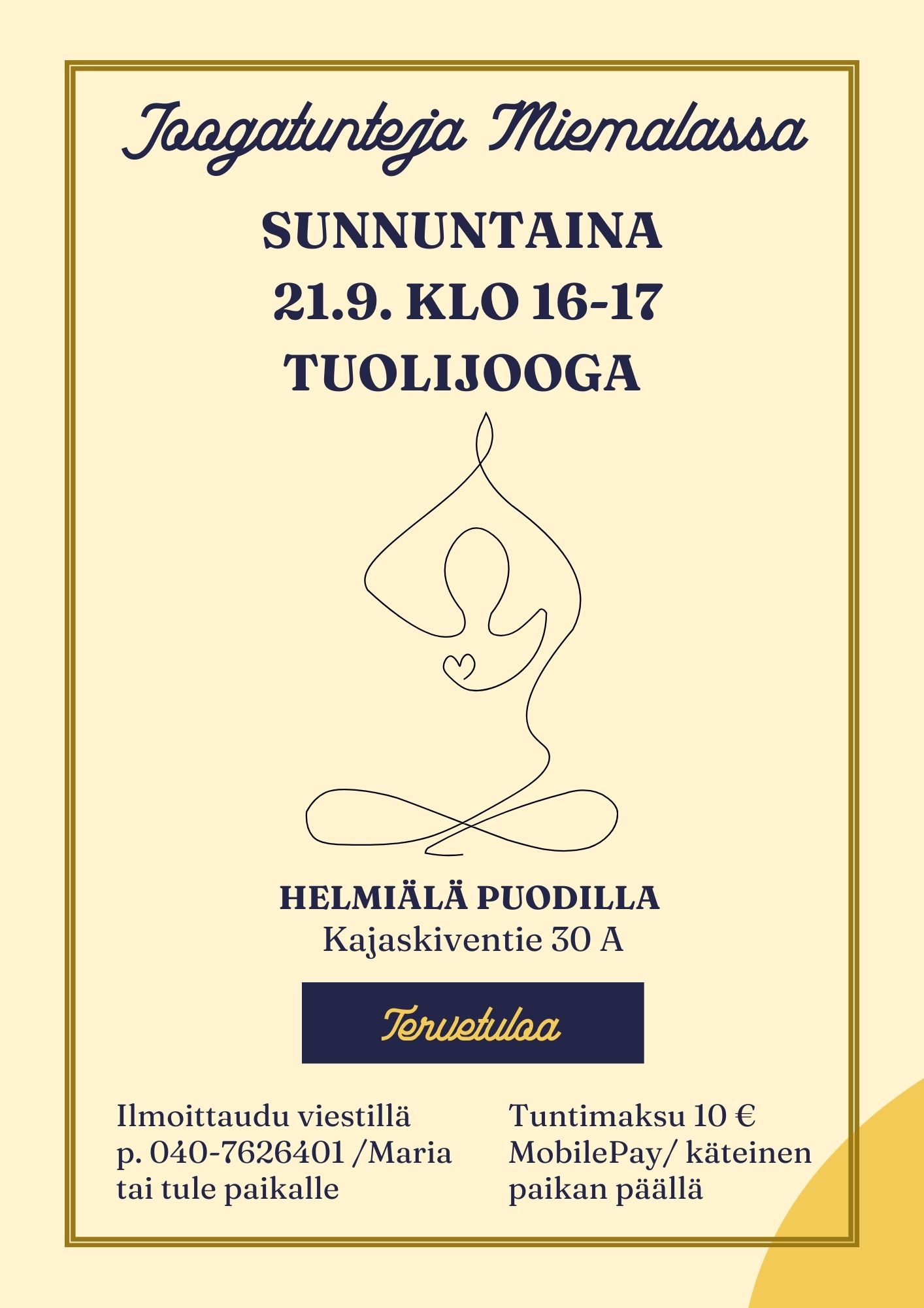 Tuolijooga